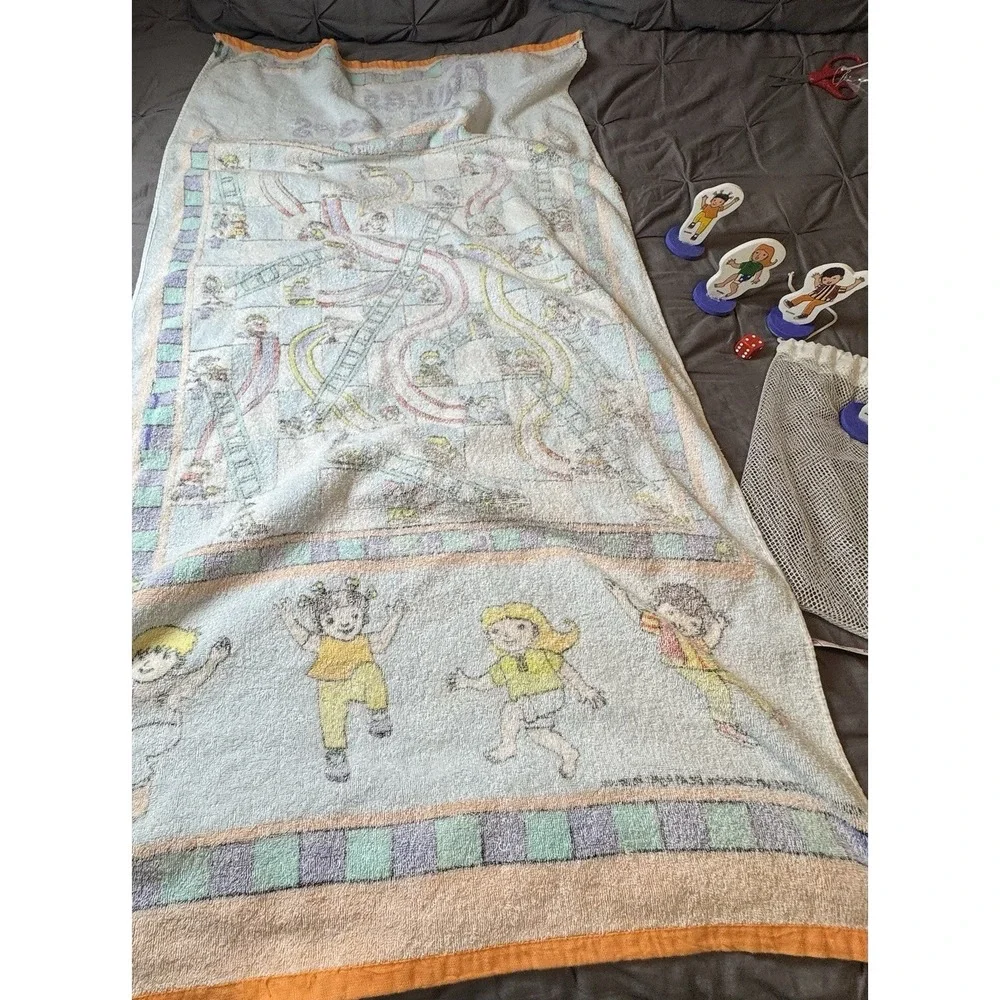 Chutes And Ladders Beach/Pool Towel With Game Pieces 57